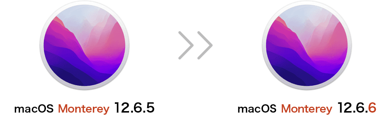 マイナーアップデートとは、OSバージョンの末尾の数字が変わります。主にセキュリティの脆弱性や不具合の改善に対応したアップデートです。